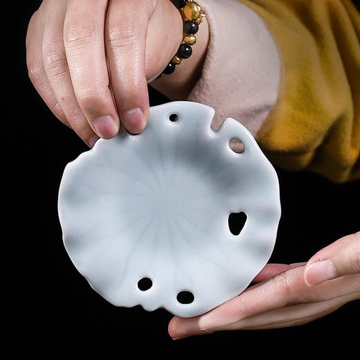 茶道配件-陶瓷杯垫-残荷杯垫 商品图0