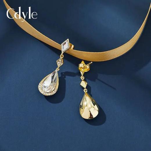 XDE-E1957-S新款S925银时尚个性巴洛克浪漫水滴形耳环 商品图2