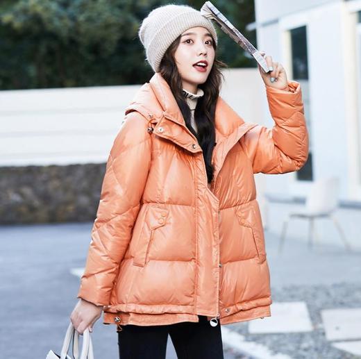【服饰鞋包】短款羽绒服小个子女冬装白鸭绒加厚韩版宽松冬季面包服 商品图4