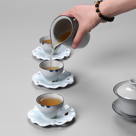 茶道配件-陶瓷杯垫-残荷杯垫 商品图2