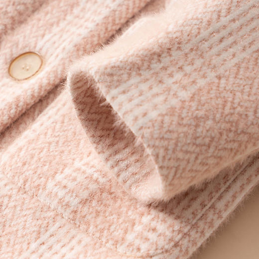 【100元任选3件】咕噜日记女童加绒加厚貂绒格子呢大衣DGW010 商品图11