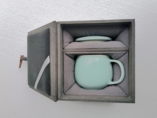 龙泉青瓷定制款茶杯 早安杯 极简风格 260ml 备注刻字 商品图4