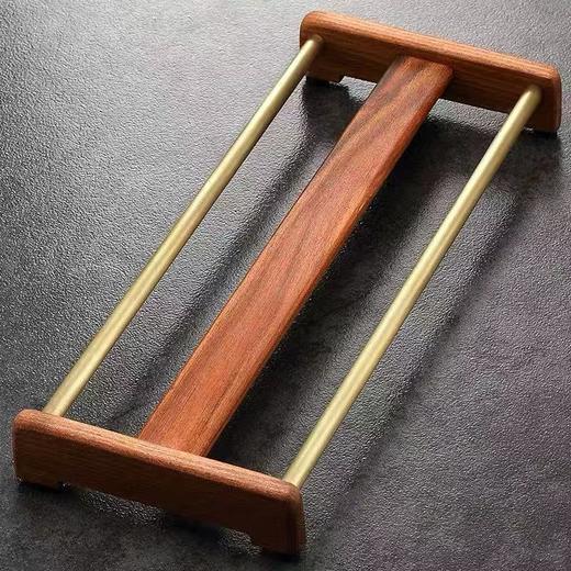 茶道配件-杯垫-铜木杯架 商品图6