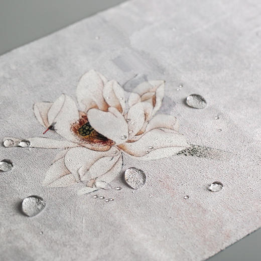 茶道配件-茶席-彩绘鹿皮绒茶席 商品图3