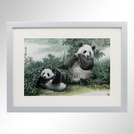【少量现货】大熊猫走向世界150周年-银版画 商品图0