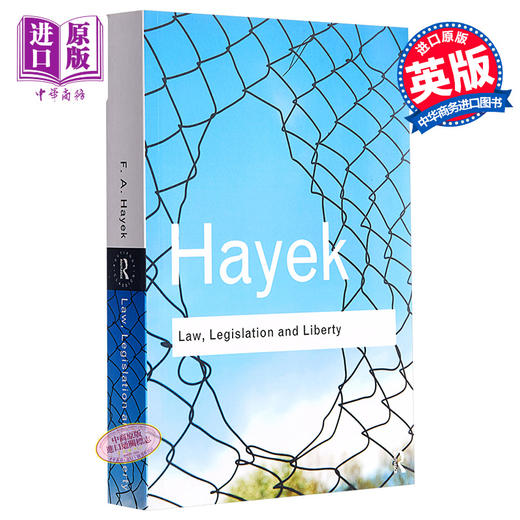 预售 【中商原版】法律、立法与自由：正义和政治经济自由原理新述 英文原版 Law, Legislation and Liberty F. A. Hayek F·A·哈耶克 商品图0