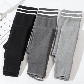 秋冬季棉质打底裤女新款加绒外穿高腰收腹保暖弹力瑜伽紧身长裤子