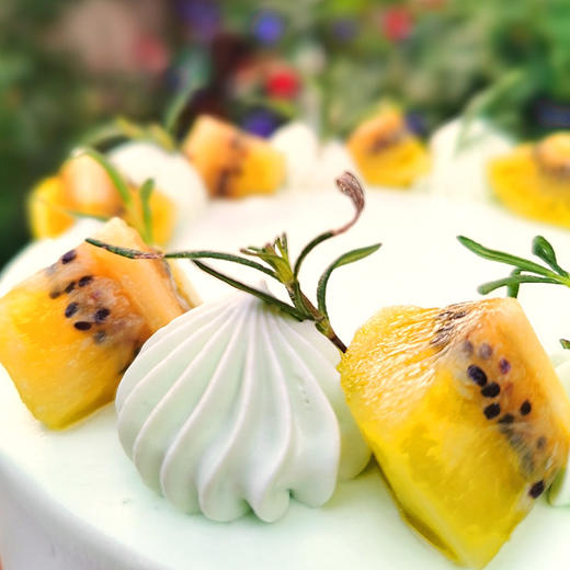 【甜久荟 小清新-鲜花蛋糕-探索】 自然真花 纯动物鲜奶 0添加 低糖 商品图2