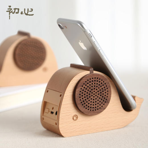 初心鲸鱼蓝牙音响手机座摆件生日礼物送礼送朋友