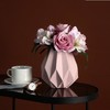 【花瓶】*北欧ins花瓶摆件茶几插花器干花莫兰迪色折纸创意花瓶家居装饰品 商品缩略图1
