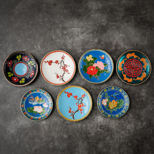 茶道配件-杯垫-景泰蓝杯垫 商品图0