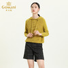 乔万尼新款初秋短款上衣连帽舒适柔软休闲风卫衣感百搭羊毛衫ES3M597 商品缩略图1