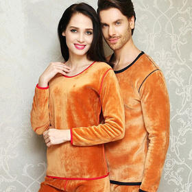 【男女士双层加绒保暖】保暖内衣中老年情侣套装