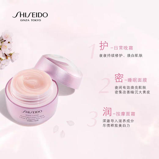 【双11抢先加购】资生堂光透耀白霜50ml美白淡焕白保湿改善暗沉JPY带授权招加盟代理 商品图3