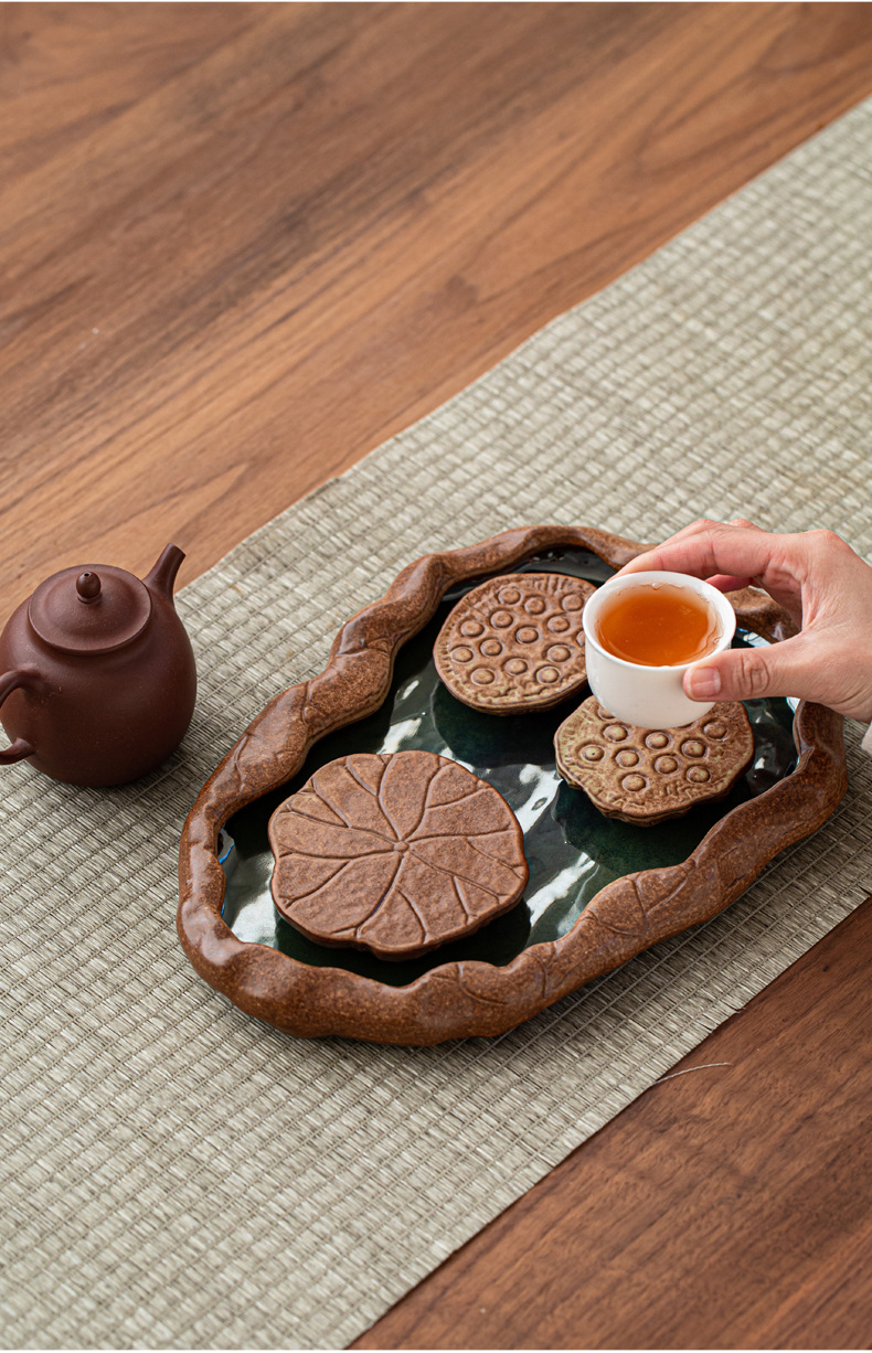 茶盘,壶承 -莲藕壶承