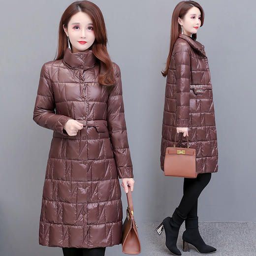 YWE  Y8701气质90绒中长款修身显瘦羽绒服 商品图3