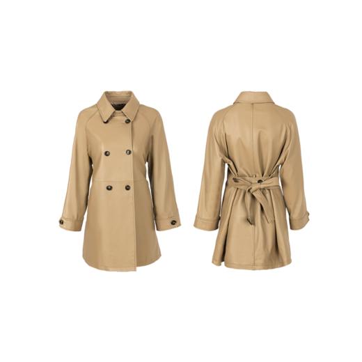 20676 IN AND ON 绵羊皮女士风衣皮衣 商品图6