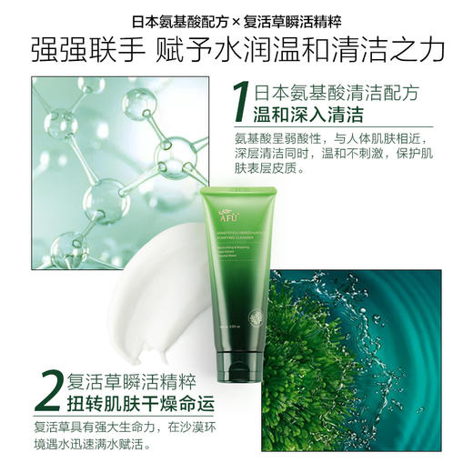 【新品首发 购物即送精华资格】阿芙复活草净润洁面乳 保湿修护JPY带授权招加盟代理 商品图2