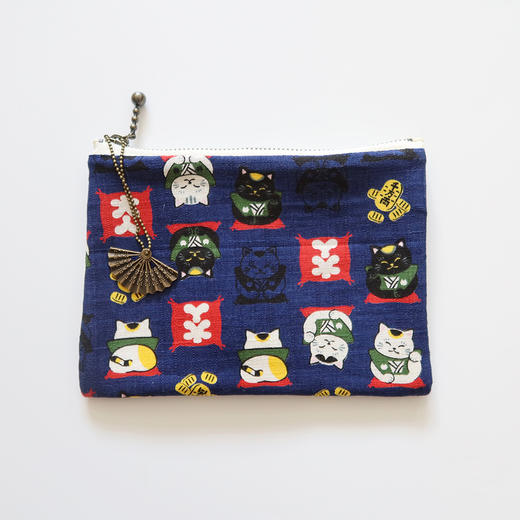 HUJI祤集Komon收纳包风の花大人招财猫 商品图1