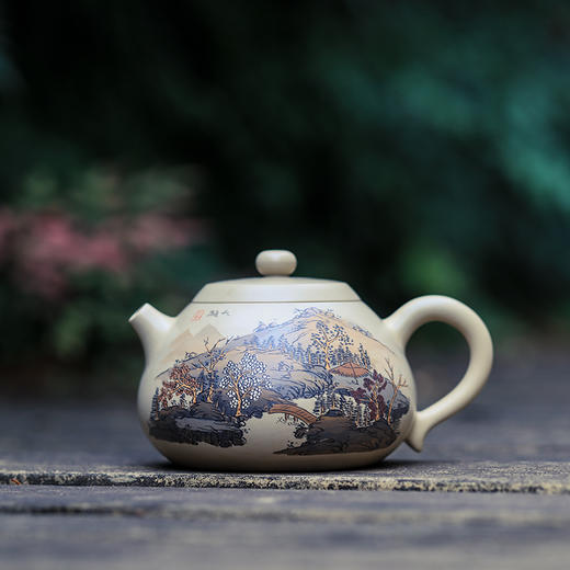 王天龙 彩填山水壶 商品图0