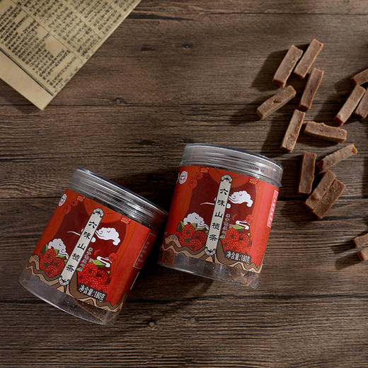 融合陈皮/山药茯苓等食材的六味山楂条  180g/瓶 商品图0