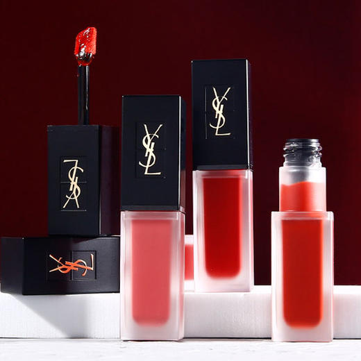 YSL/ysl 圣罗兰黑盖唇釉 丝绒磨砂天鹅绒哑光唇釉杨树林#211 #212 #204 #202【CDF】 商品图0