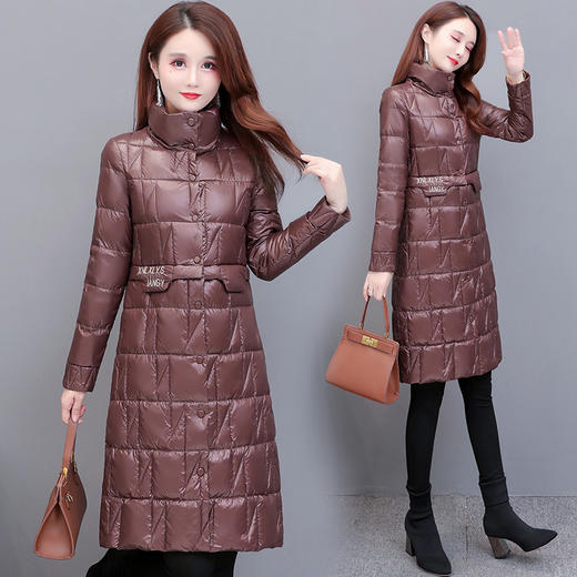 YWE  Y8701气质90绒中长款修身显瘦羽绒服 商品图0