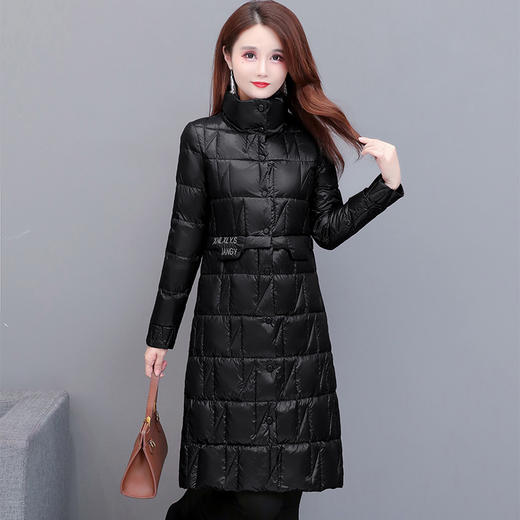 YWE  Y8701气质90绒中长款修身显瘦羽绒服 商品图1