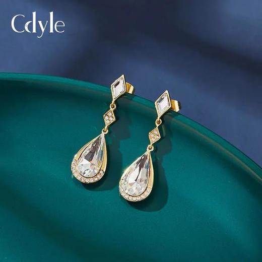 XDE-E1957-S新款S925银时尚个性巴洛克浪漫水滴形耳环 商品图1