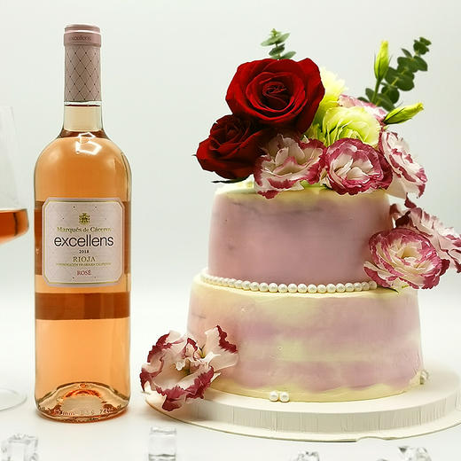 【甜久荟 不负时光-鲜花蛋糕-红玫瑰色系】 自然真花 纯动物鲜奶 0添加 低糖 商品图5