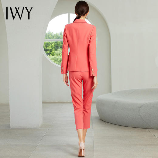 IWY/粉色长袖西装长裤套装CP203171 商品图3