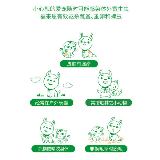 法国 福来恩 宠物体外喷剂杀虫药 猫狗通用 驱虫喷剂 去除蜱虫跳蚤 商品图2