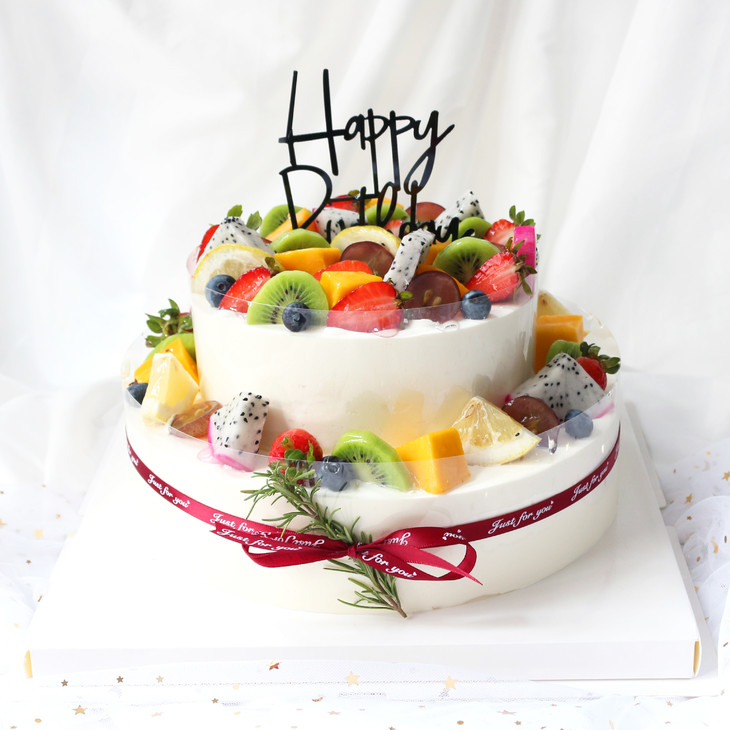 双层蛋糕鲜果乐园加高款45磅起自提返红包