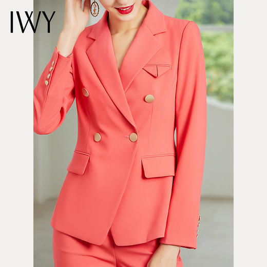 IWY/粉色长袖西装长裤套装CP203171 商品图2