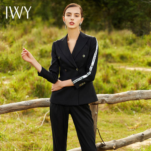 IWY/黑色长袖西装长裤套装CP203012 商品图2