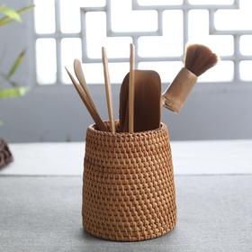 茶道配件-越南秋藤藤编茶道6君子