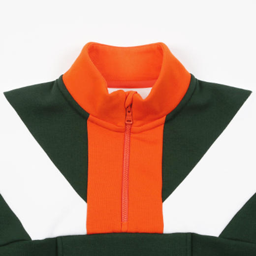 METTE童装男童偏厚加绒卫衣2020冬季中大童时尚撞色立领套头上衣 商品图4