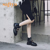 safiya索菲娅方扣加绒切尔西靴冬网红舒适粗跟女靴SF94118227 商品缩略图3
