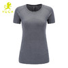 【现货秒发】壁虎瑜伽轻裳 灰色T恤 亲肤透气速干瑜伽短袖t恤（无胸垫） 商品缩略图3