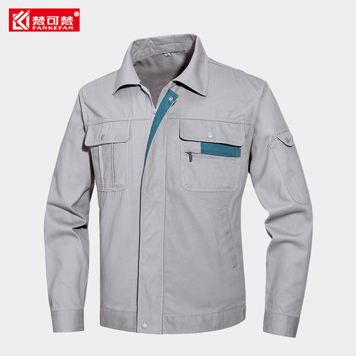 纯棉工作服套装男士春秋工厂车间劳保汽修工地建筑耐磨厂服定制 商品图5