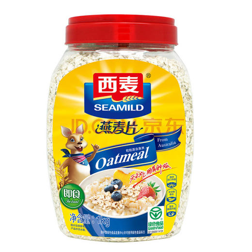 c-ct秒杀西麦即食燕麦片1kg桶装