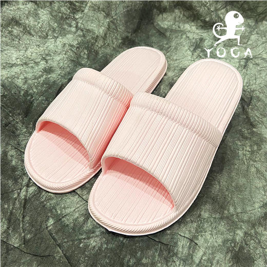 【现货秒发】壁虎瑜伽简易条纹拖鞋【云拖】超轻便柔软拖鞋 商品图3