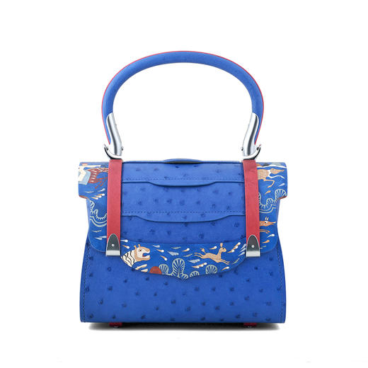 镶嵌“逐鹿纹”主题凌波包（鸵鸟皮） 商品图7