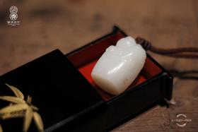 【御珠宫坊·传承系列】羊脂白玉子料貔貅印章