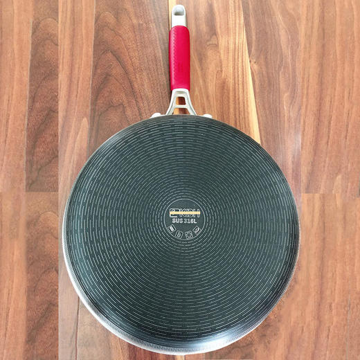 康巴赫四代平底锅316L不锈钢蜂窝无涂层不粘锅ZB 商品图1