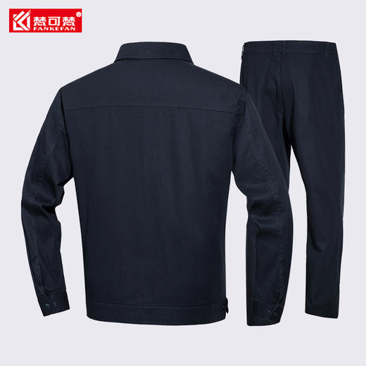 秋冬纯棉工作服套装男士工人工厂车间厂服加厚耐磨女款劳保上衣 商品图2