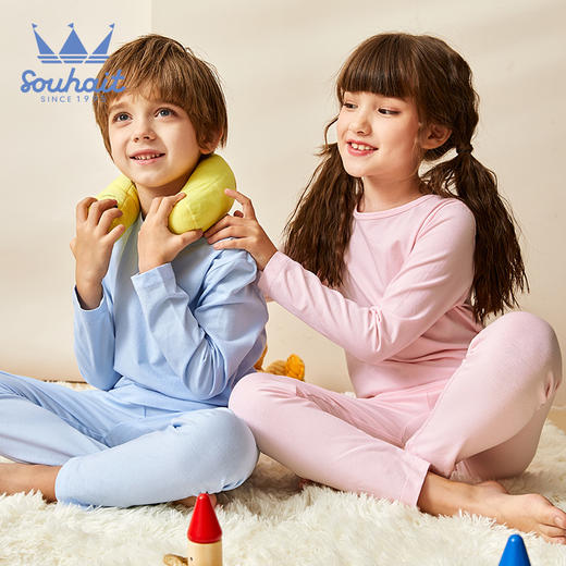 水孩儿家居服亲子套装童装2021水孩儿秋新款秋衣秋裤 商品图0