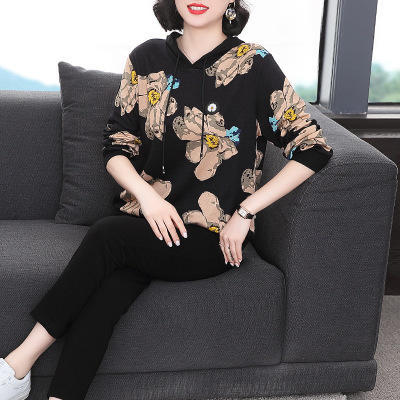 YY-2203休闲运动印花洋气大码两件套 商品图3