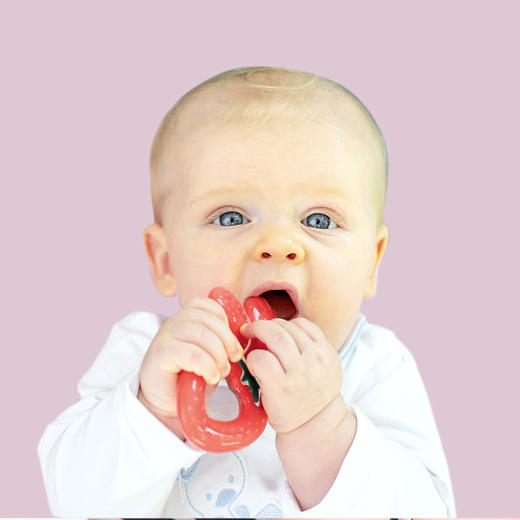 brothermax磨牙棒牙胶婴儿0-3-6-12月宝宝牙咬胶玩具苹果草莓橙子 商品图3