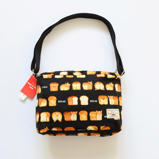 HUJI祤集Sling斜挎包插画面包柯基 商品图1